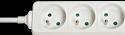 Actual product image Lindy 3 way Mains Gang Socket FR France (3 x, CEE 7/5, 1.40 m)