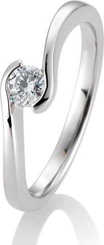 Breuning Ring Schwung 0,05-0,30ct. (48, 585/14 K Gold)