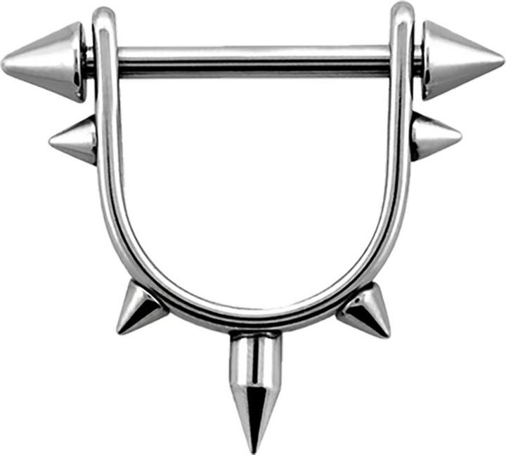 Immagine prodotto Star Piercing Staffa d'argento con cono (Acciaio chirurgico 316L, senza ottone)