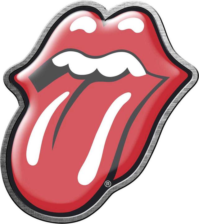 The Rolling Stones Grafik Abzeichen Emaille