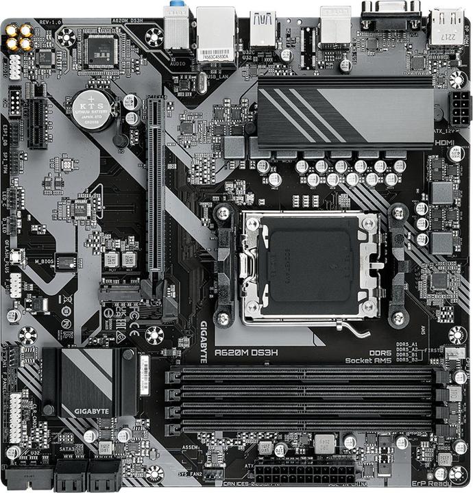 Produktbild Gigabyte A620M DS3H (AM5, AMD A620, mATX)