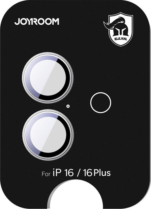 Actual product image Joyroom JR-MFY0256 Camera Lens Protector for 16/16 Plus-Silver (1 Piece, Apple iPhone 16 Plus, Apple iPhone 16)