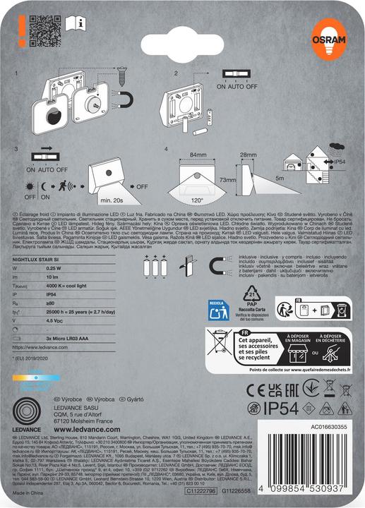 Image du produit Osram NIGHTLUX® Stair Silver