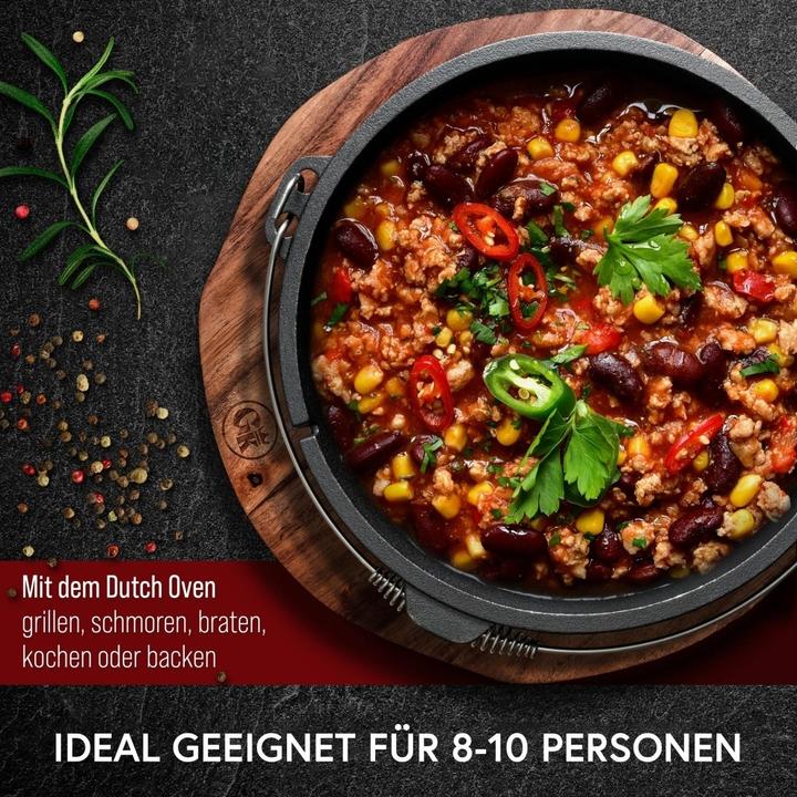 Produktbild Gusskönig Dutch Oven Set mit Standfüssen