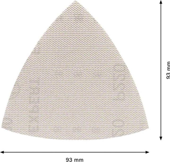 Immagine prodotto Bosch Professional Zubehör EXPERT M480 Rete di levigatura per levigatrice a delta, 93 mm, G 220, 5 pezzi. (220)