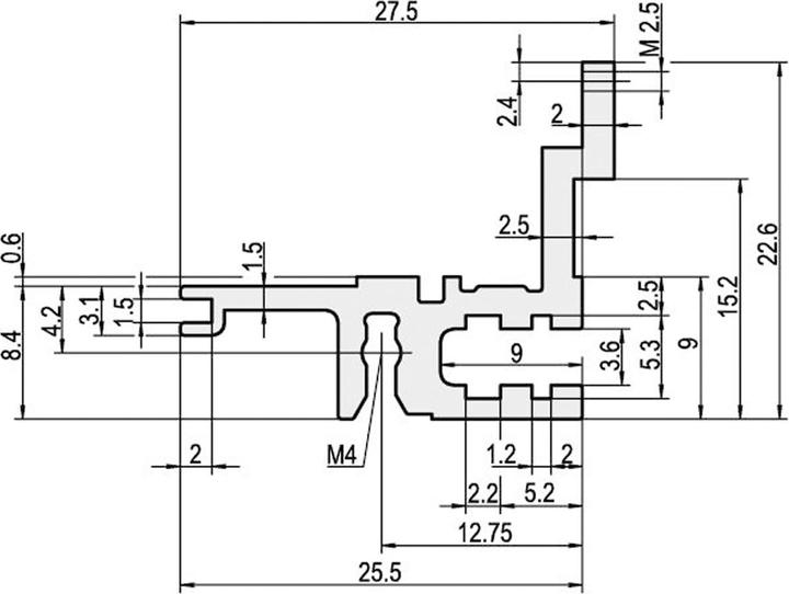 Produktbild Schroff Typ L-MZ leicht, mit Z-Schiene - MODULSCH. HINTEN 40TE L MZ
