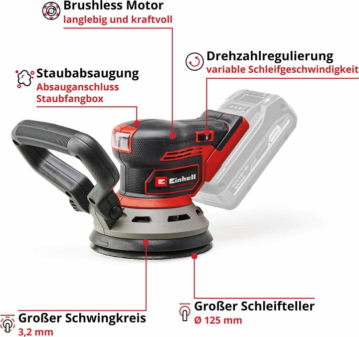 Actual product image Einhell TP-RS 18/32 Li BL (Eccentric grinder)