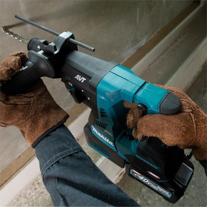 Actual product image Makita 40V Battery combi hammer SDS+ HR004GM201 (Rechargeable battery operated)