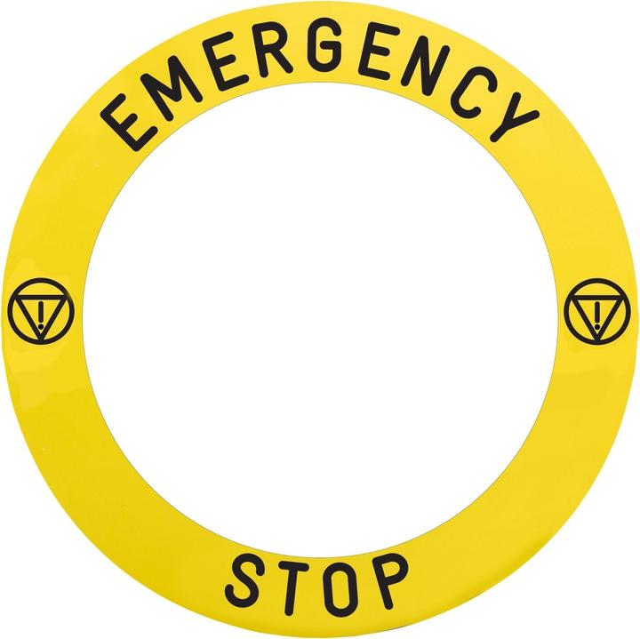 Actual product image Schneider Electric Sign for illuminated emergency stop/emergency ZBY8L330