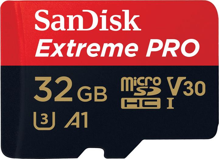 Image du produit SanDisk Extreme PRO UHS-I V30 (32 Go, microSDHC, U3, UHS-I)