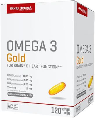 Body Attack Omega 3 Oro (120 Pezzo/i, Pillole, 160 g)