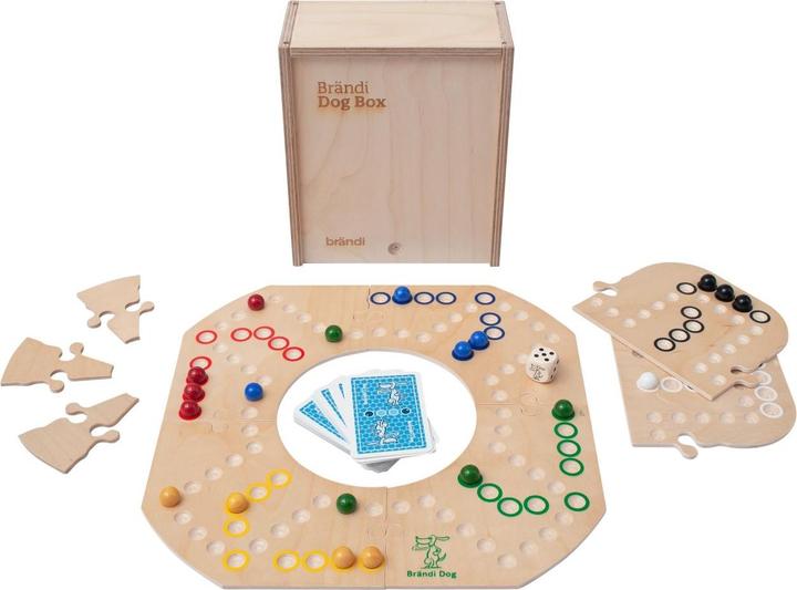 Brändi Dog Box en bois 3in1 (Allemand, Français, Italien, Anglais)