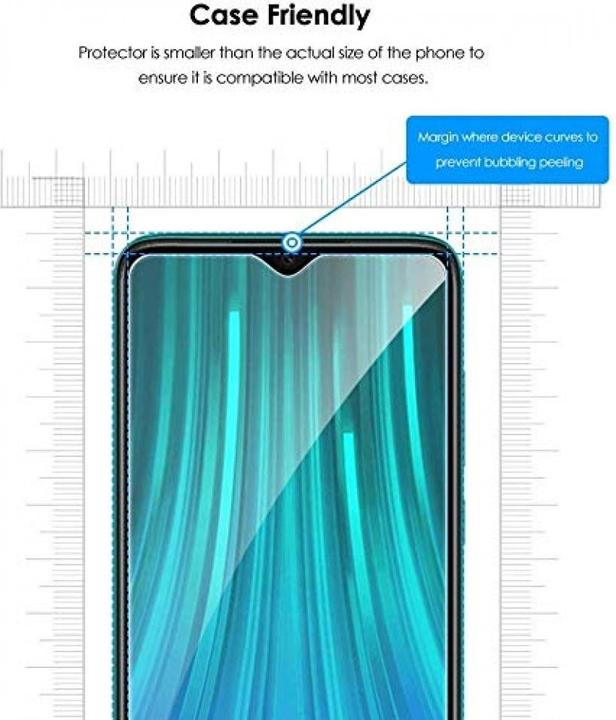 Image du produit Screenguard Xiaomi Redmi Note 8T Protection en verre blindé Case Friendly Design (1 pièce(s), Xiaomi Redmi Note 8T)
