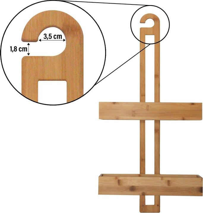 Produktbild HTI-Living Hängeregal Holz (30 x 60 x 12 cm)