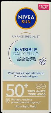 Actual product image NIVEA Sun Face Daily Fluid Spf 50 - 40 Milliliters (Sun cream face, SPF 50, 40 ml)