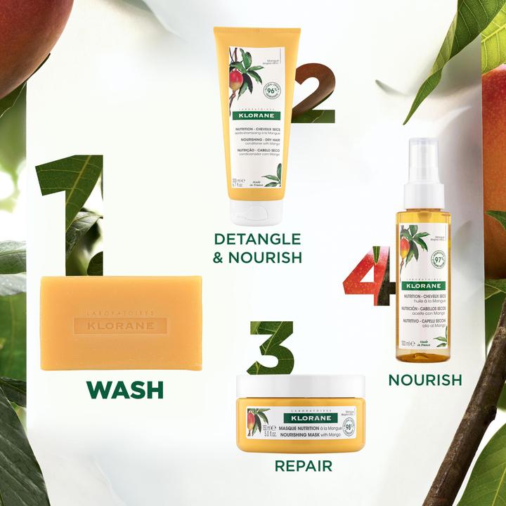 Produktbild Klorane Festes Shampoo mit Mango (80 ml, Festes Shampoo)