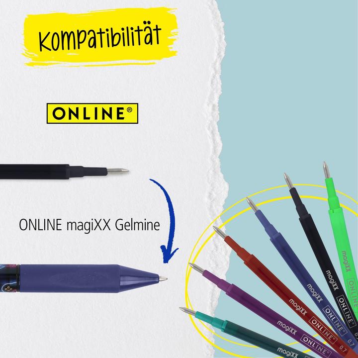 Actual product image Online 6er Pack Gelpen magiXX Boys gemischt (blue erasable, 1 x)