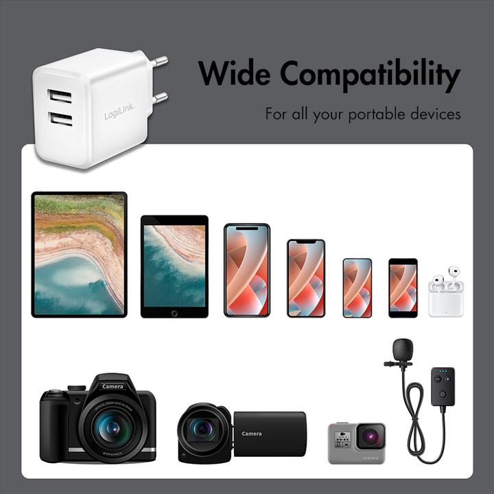 Actual product image LogiLink USB socket adapter (12 W)