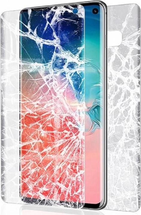 Produktbild Protectorking 2x Panzerfolie Anti-Shock Full Cover HD Klar (2 Stück, Samsung Galaxy S10+)