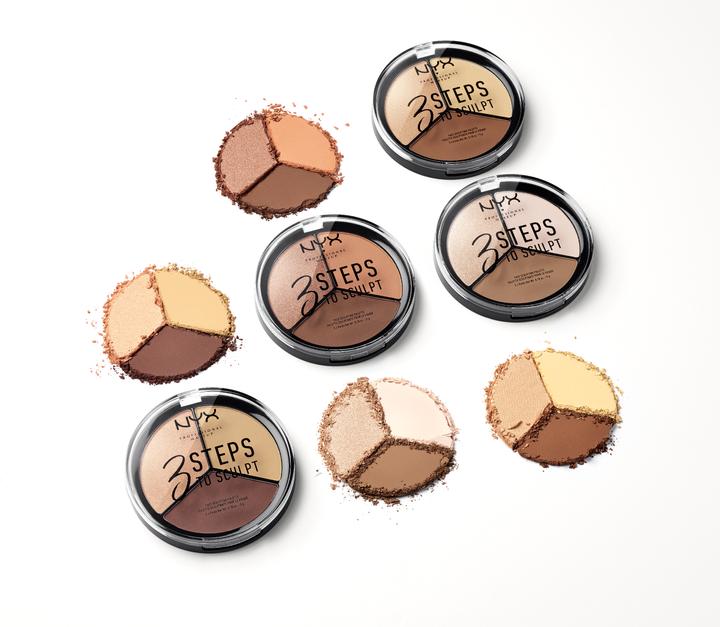 Immagine prodotto NYX Professional Make-Up 3 Steps to Sculpt - Face Sculpting Palette Fair (1 Fiera)