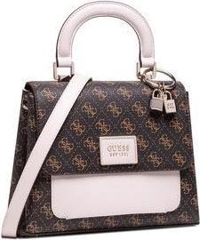 Actual product image Guess Tyren, Polyurethane, Textile Bag, Mini, Brown Stone, For Women, 26 x