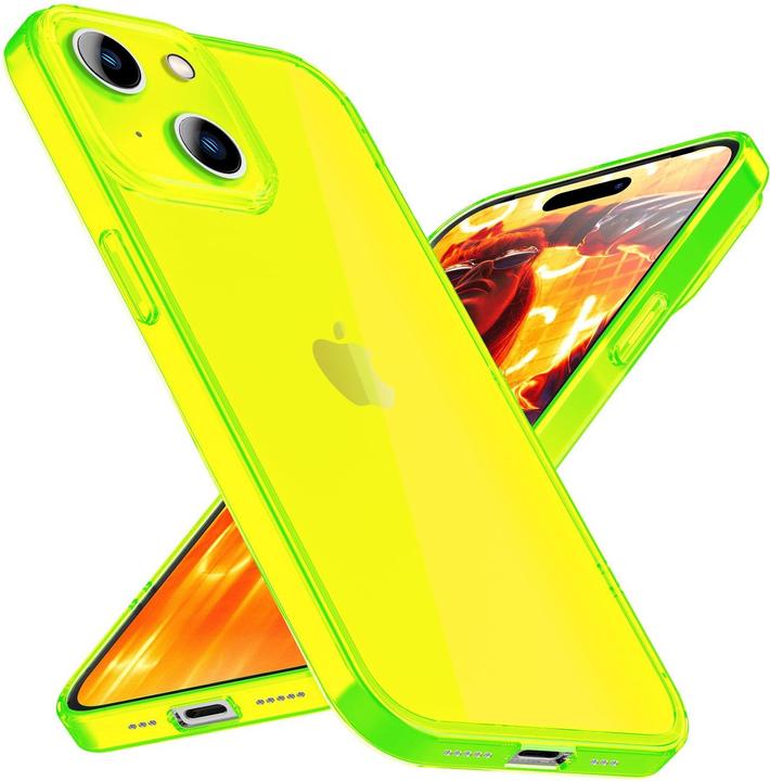 Immagine prodotto Nalia Copertura in silicone trasparente al neon (Apple iPhone 15)