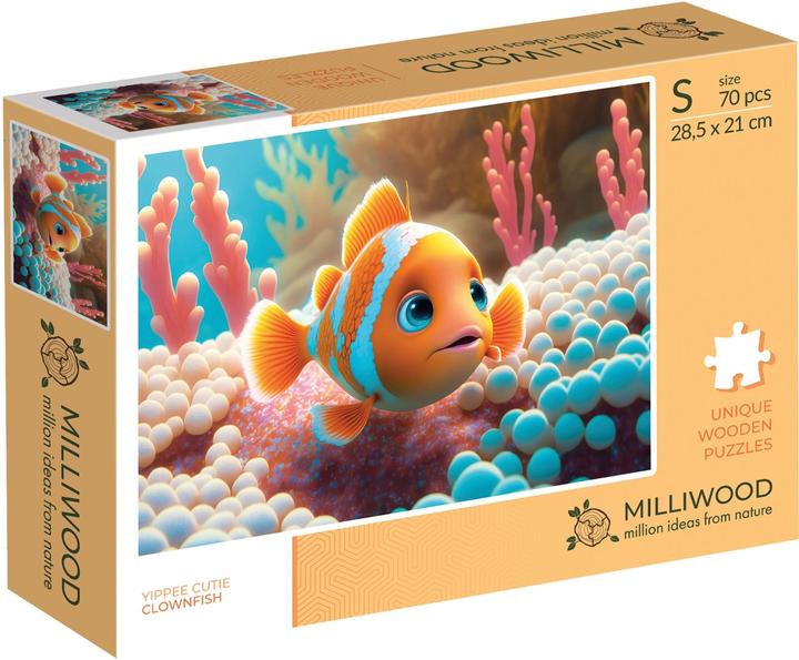 Produktbild Milliwood Puzzle Holz S Clownfish (70 Teile)