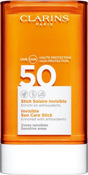 Produktbild Clarins Invisible Sun Care Stick (Sonnencreme Gesicht, Sonnenstick, SPF 50, 69 g)