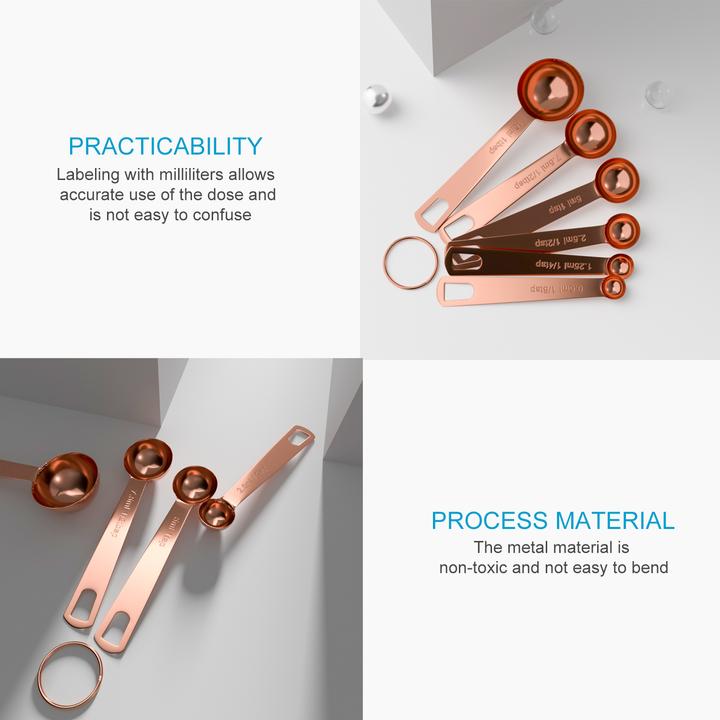 Produktbild Intirilife 6-teiliges Messlöffel Set