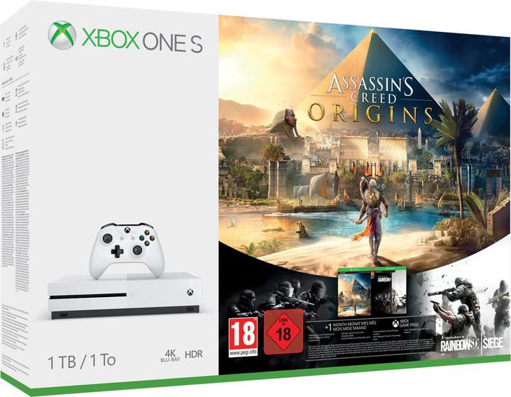 Microsoft Xbox One S 1TB - Assassin's Creed Bundle