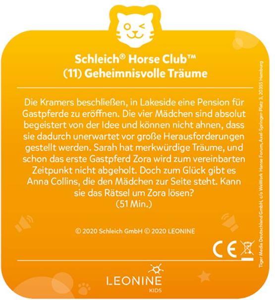 Immagine prodotto Tigermedia Tigercard- Schleich Horse Club (11): sogni misteriosi (Tedesco)