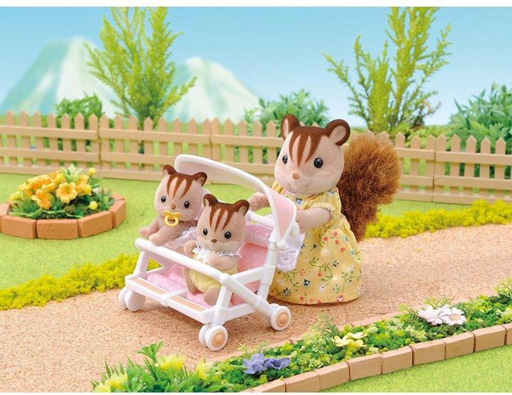 Actual product image Sylvanian Families Twin pushchairs