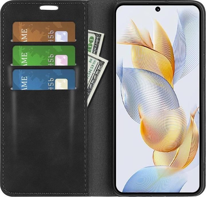 Image du produit Cover-Discount Honor 90 - Stand Flip Case étui noir (Honor 90)