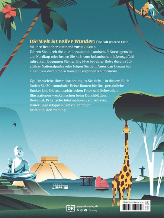 Actual product image 50 unvergessliche Reisen, die man gemacht haben sollte (German, DK Verlag Travel, 2023)