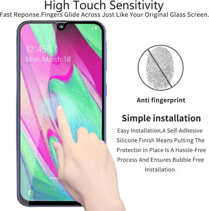 Produktbild Screenguard Samsung Galaxy A40 Full Screen Panzerglas Schutzfolie 2.5D 9H (1 Stück, Samsung Galaxy A40)
