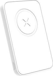 Tiger Powerbank induction charger, MagSafe compatible 5000mAh White (5000 mAh, 15 W)