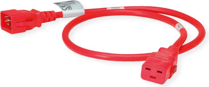 Actual product image Bachmann TwyLock C20-C19 1.0m red 16A (1 m, C19, C20)