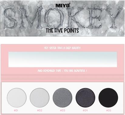 Actual product image MIYO The Five Points Smokey Eyeshadow Palette 02 6.5G