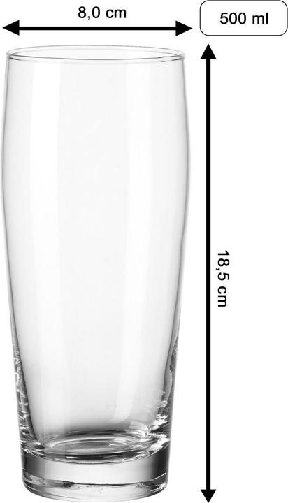 Luxentu Willi Becher / Bierglas mit Gravur 60. Jubiläum (0.50 l, 1 x)