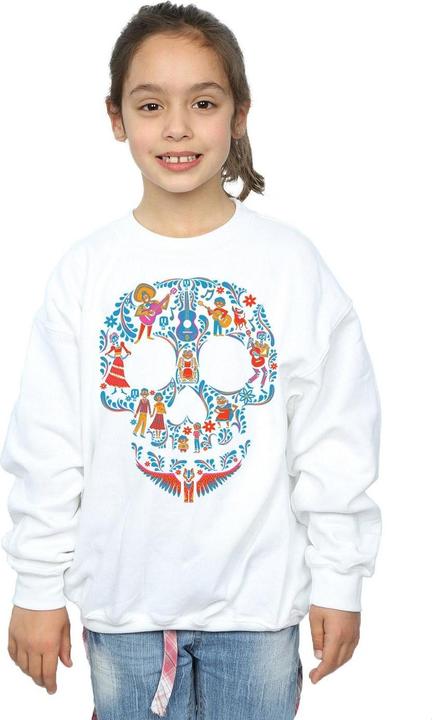 Actual product image Disney Girls Coco Skull Pattern Sweatshirt (140, 146)
