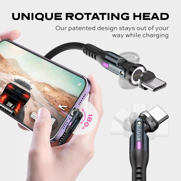 Actual product image Statik 360 PRO - USB-C Kabel (2 m, USB 2.0, 100 W)