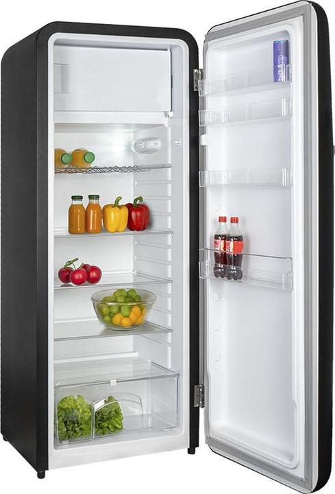Produktbild Kibernetik Retro Kühlschrank KSG260 schwarz (281 l)