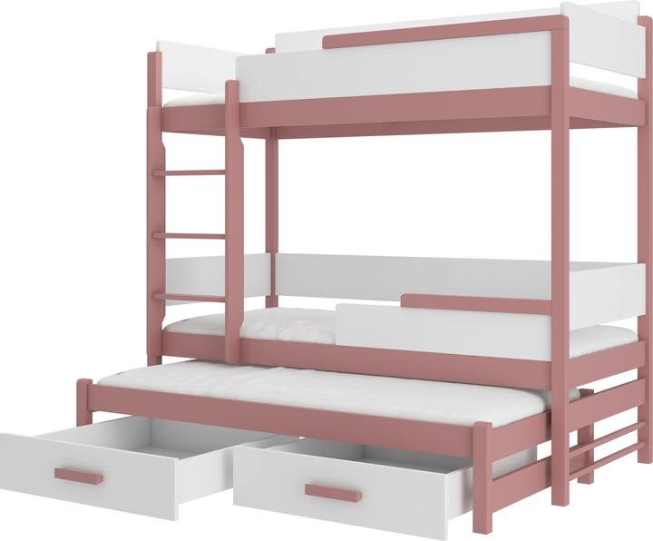 ADRK Furniture Bunk Bed Triple QUEEN 180x80 (180 x 80 cm)
