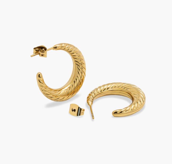 Image du produit Sensora Jewelry Boucles d'oreilles Moon Hoops (Acier inoxydable)