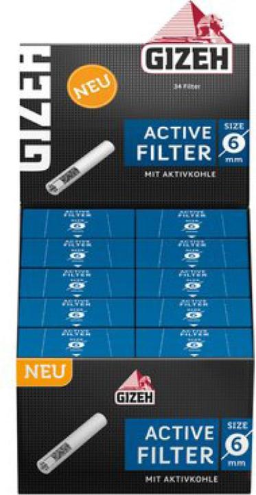 Filtre actif 6mm 10 x 34pcs