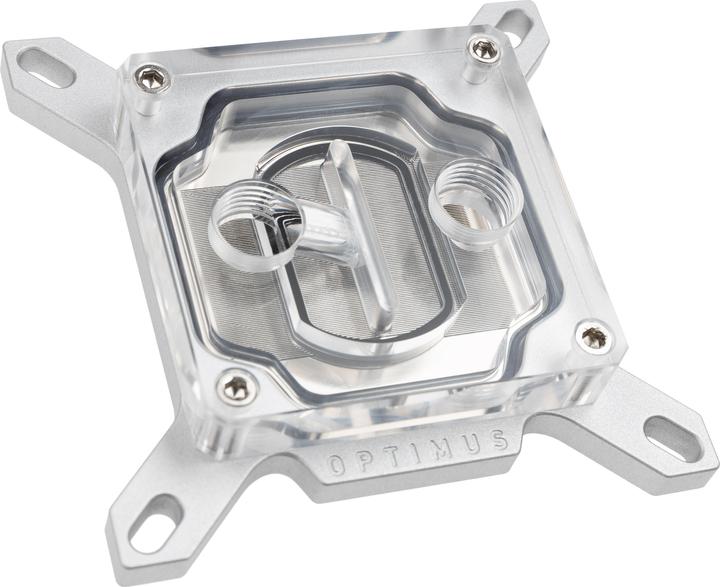 Actual product image Optimus Foundation CPU block - Intel LGA 1700, silver / nickel