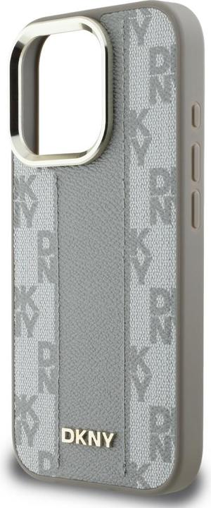 Actual product image DKNY Case Checkered Pattern Magsafe for iPhone 16 Pro beige (Apple iPhone 16 Pro)