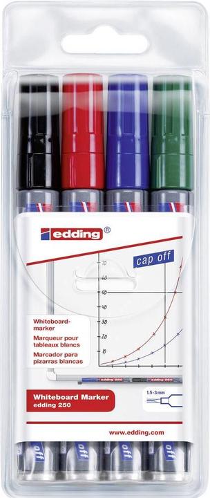 Immagine prodotto Edding 250 (Multicolore, 3 mm, 4 x)