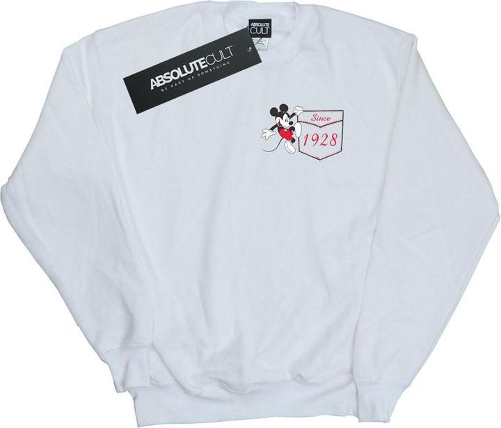 Disney Mickey Mouse Faux Pocket Since 1928 Sweatshirt (XL)