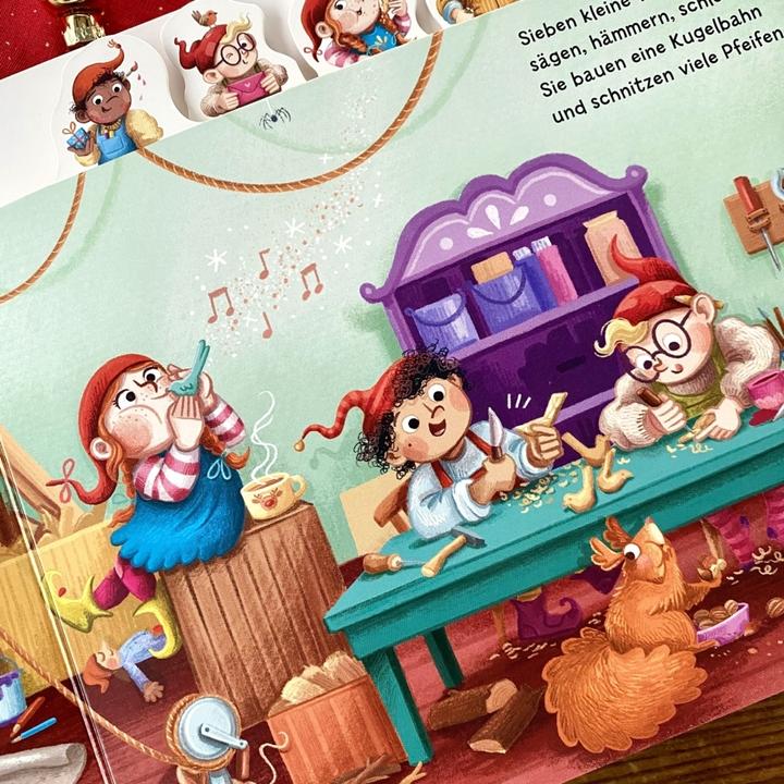 Actual product image Seven little Christmas elves (German, Susanne Lütje, 2024)